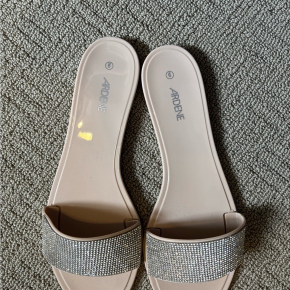 2 pair Ardene Women's Slide Sandals with “rhinestone” accents- size 9 - Picture 5 of 7